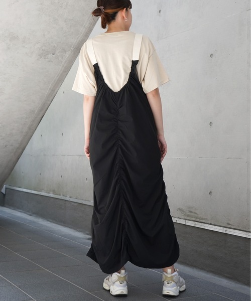 25SS リップストップ オーバーオール ワンピース サロペット