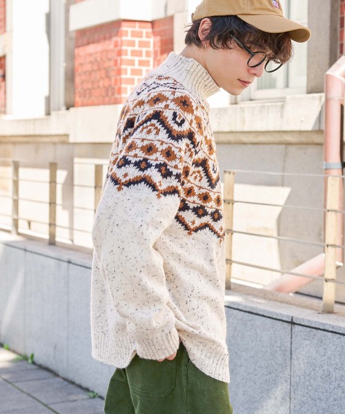 alors paris 【Rohan】ノルディック柄ニット alors paris 【Rohan