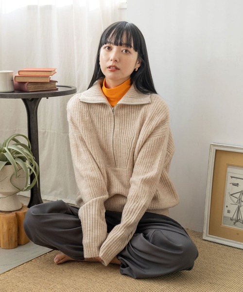 LOWRYS FARM（ローリーズファーム）の「ハイジップニットプルオーバー