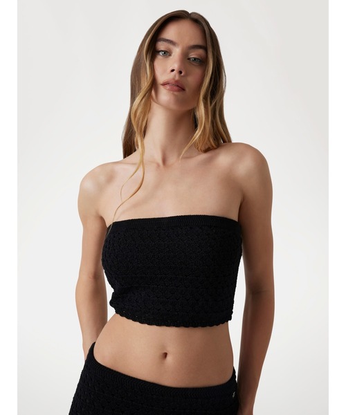 STRAPLESS Luca Tube Top トップス | GUESS(ゲス) JAPAN 公式