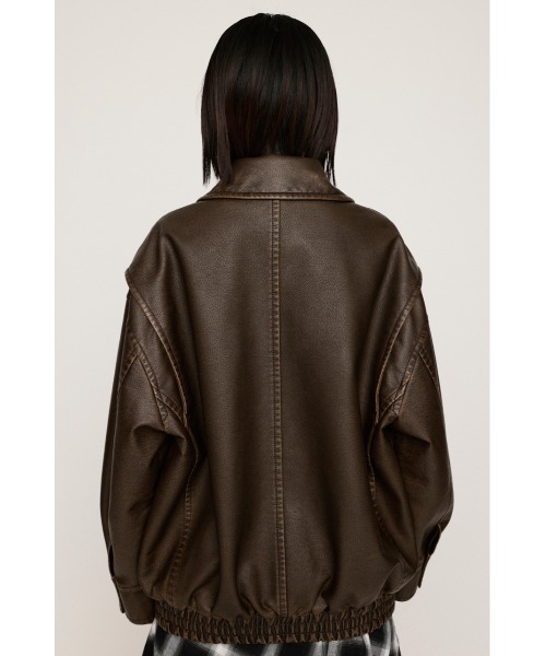 SLY（スライ）の「【2サイズ展開】AGING F/LEATHER FLIGHT JK