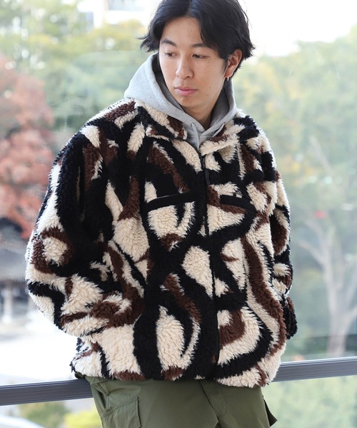 BEAMS（ビームス）の「BEAMS / ボア ジャカード ブルゾン（ブルゾン