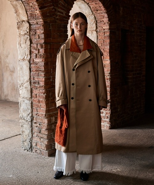 seyto（セイト）の「Two tone layered trench coat / ツートーン