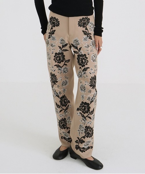 セール】FLOWER EMBROIDERY PANTS（その他パンツ）｜CLANE（クラネ）の