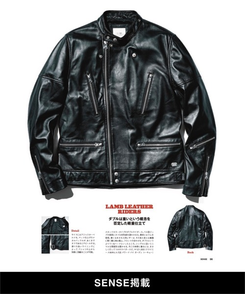 CRIMIE（クライミー）の「LAMB LEATHER SEMI W RIDERS JACKET