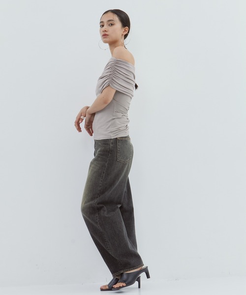 determ/デターム】《STUDIOUS別注》OFF SHOULDER TOPS/オフショルダー