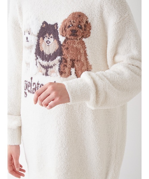 gelato pique（ジェラートピケ）の「パウダーDOG3柄ジャガードミニ