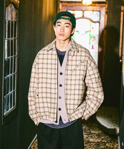 セール】チェックスイングトップブルゾン（ブルゾン）｜niko and