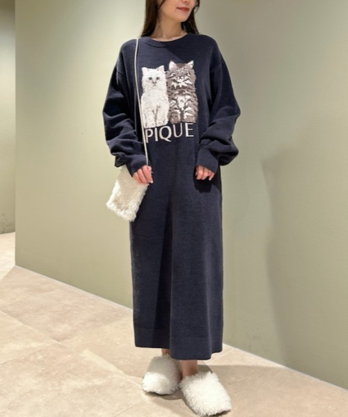 gelato pique（ジェラートピケ）の「ツインキャットジャガード
