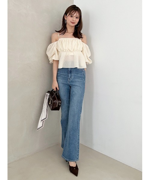 STYLEUPPANTS】ハイウエストフレア（その他パンツ）｜SNIDEL