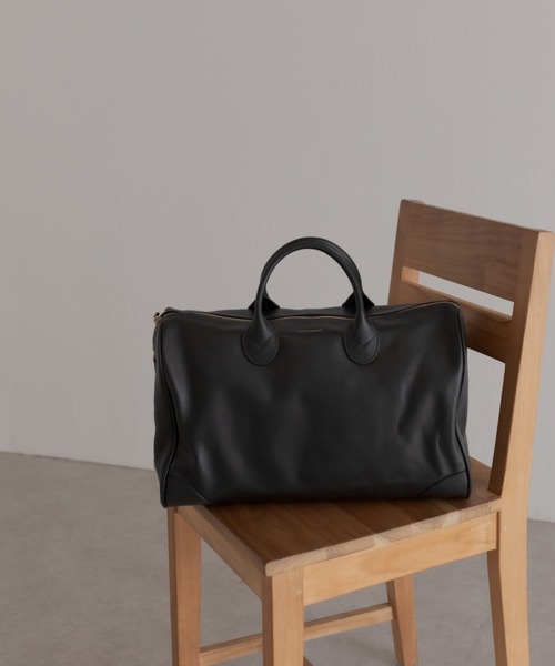 PAPILLONNER（パピヨネ）の「レザーボストンバッグ/軽量/ユニセックス