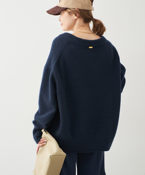 セール】*CASHY OVER Vネック プルオーバー（ニット/セーター