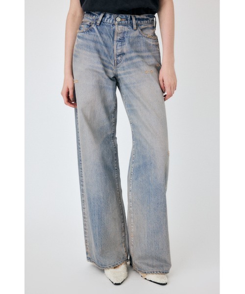 MOUSSY（マウジー）の「MIDRISE BAGGY（デニムパンツ）」 - WEAR