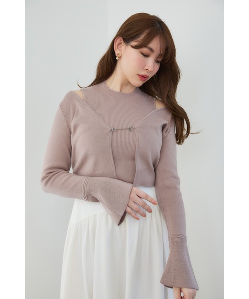 セール】Flared Sleeve Knit Set（ニット/セーター）｜Her lip to
