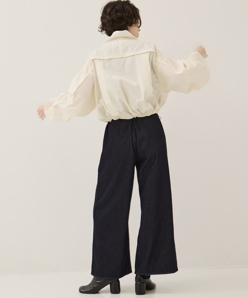 CLANE/クラネ】SQUARE SLEEVE DENIM ALL IN ONE/スクエアスリーブ