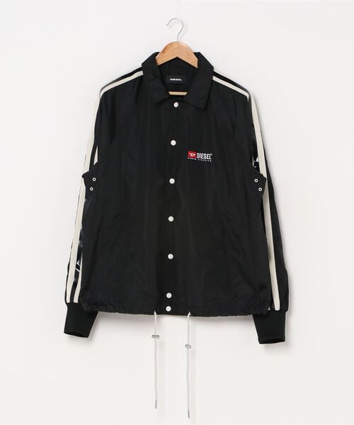 DIESEL（ディーゼル）の「刺繍ロゴ スリーブラインコーチジャケット「J