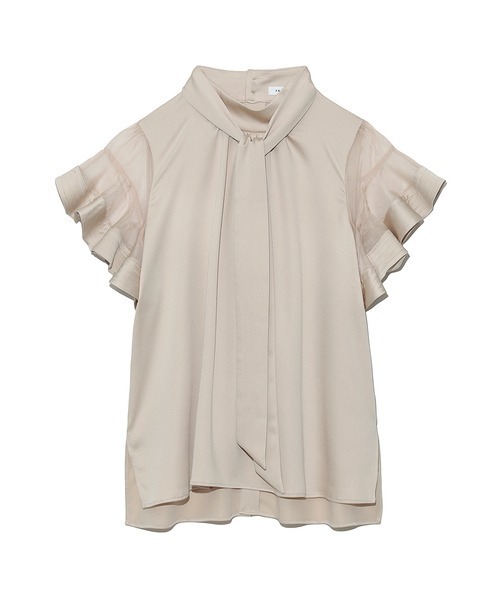 FRAY I.D（フレイアイディー）の「ラッフルスリーブボウタイブラウス