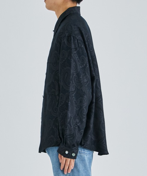 superNova./スーパーノヴァ】Big shirt jacket 弐 - Paisley jacquard
