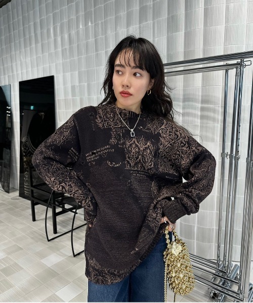 Ameri（アメリ）の「UND VINTAGE LIKE HANDWRITING OVER KNIT（ニット