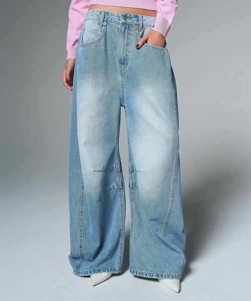 WIDE BAGGY DENIM PANTS（デニムパンツ）｜X-girl（エックスガール）の