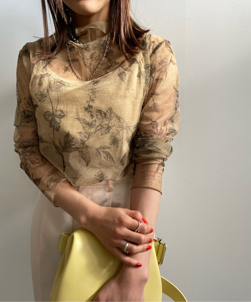 Ameri（アメリ）の「BENNETT SHEER TOP（Tシャツ/カットソー）」 - WEAR