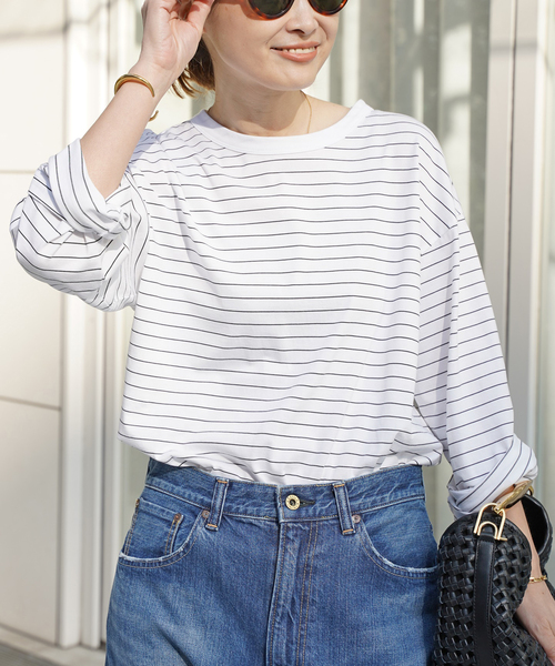 セール】*Border Tシャツ（Tシャツ/カットソー）｜Deuxieme Classe
