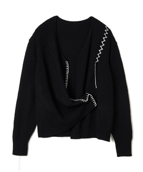 soduk（スドーク）の「stitch knit cardigan（カーディガン/ボレロ