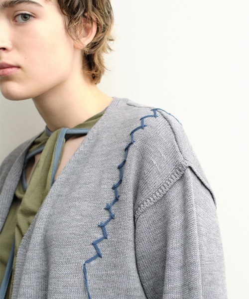 soduk（スドーク）の「stitch knit cardigan（カーディガン/ボレロ
