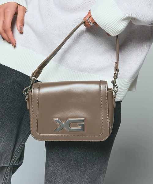 XG EMBLEM BUCKLE 2WAY FAUX LEATHER BAG（ショルダーバッグ）｜X-girl
