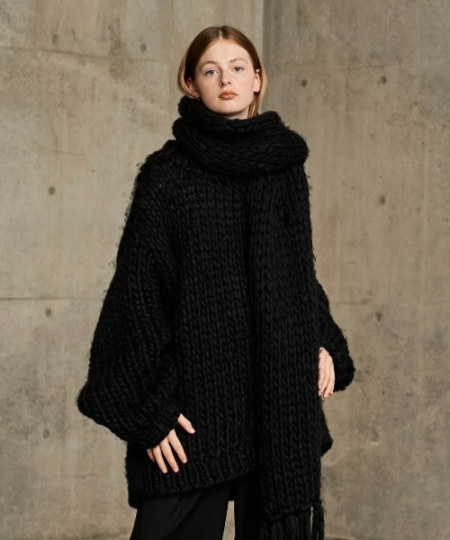 seyto（セイト）の「Hand made volume chanky muffler / ハンドメイド