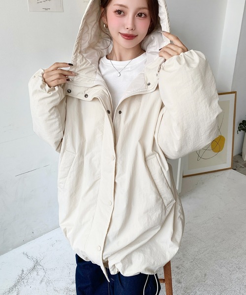 セール】シャカシャカナイロン裏キルトモンスターパーカージャケット