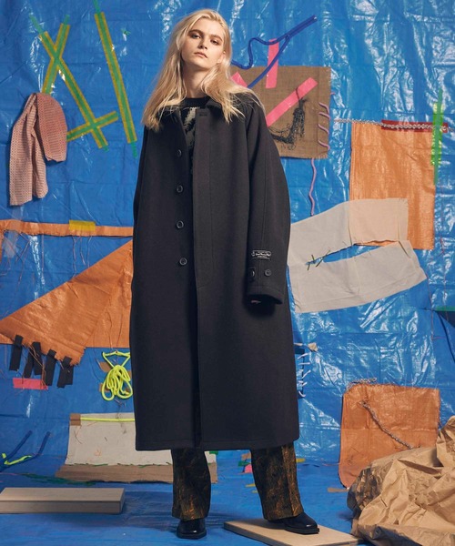 ユニセックスアイテム》SUPER140Sウールプライムオーバーステンカラー