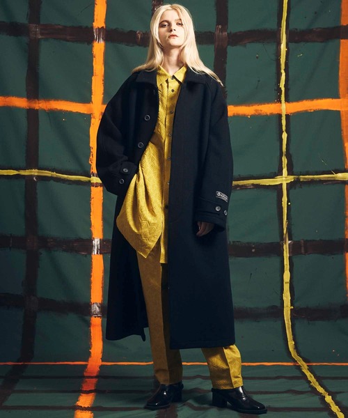 ユニセックスアイテム》SUPER140Sウールプライムオーバーステンカラー