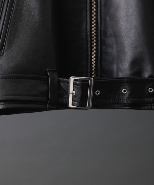 ADAM ET ROPE'（アダムエロペ）の「シープレザー ノーカラー