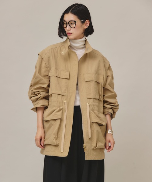 セール】Curensology(カレンソロジー)/ミリタリー2WAYブルゾン