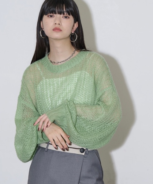 THE YOn（ザヨン）の「モヘアライクシアーニットプルオーバー（ニット