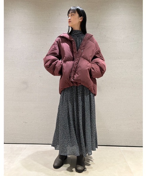 emmi（エミ）の「【emmi atelier】サステナブルフーディーダウン