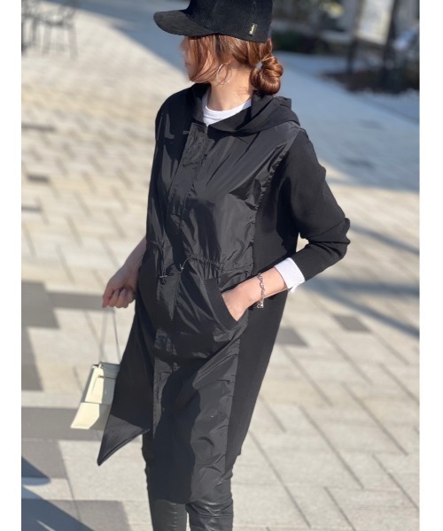 Day and Grade（デイアンドグレイド）の「異素材MIXラウンドヘムロング