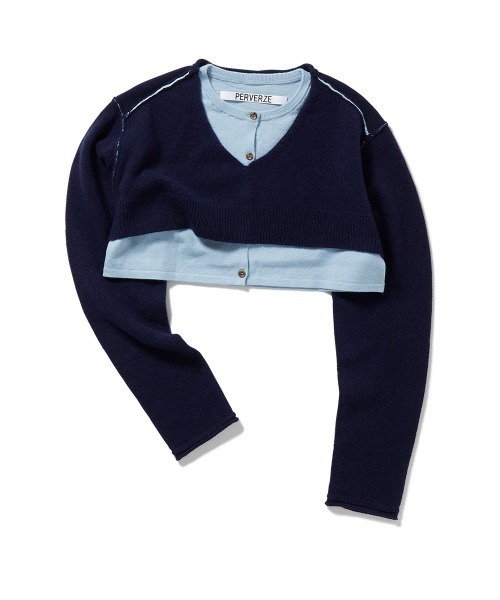 PERVERZE（パーバーズ）の「Twin Layered Knit Sweater（ニット