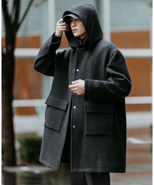 セール】SENTDALE WOOL ダッフルコート（ダッフルコート）｜green