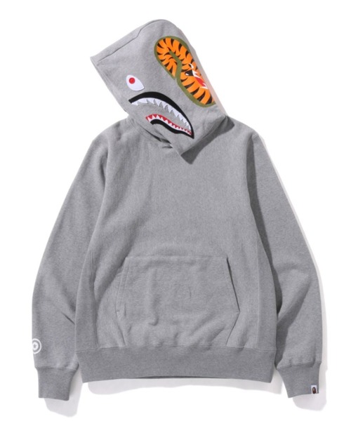 A BATHING APE（アベイシングエイプ）の「SHARK PULLOVER HOODIE M
