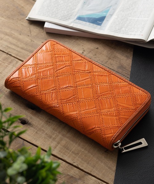ナイルクロコ革 ワニ革 パッチワーク 長財布（財布）｜Maturi JAPAN