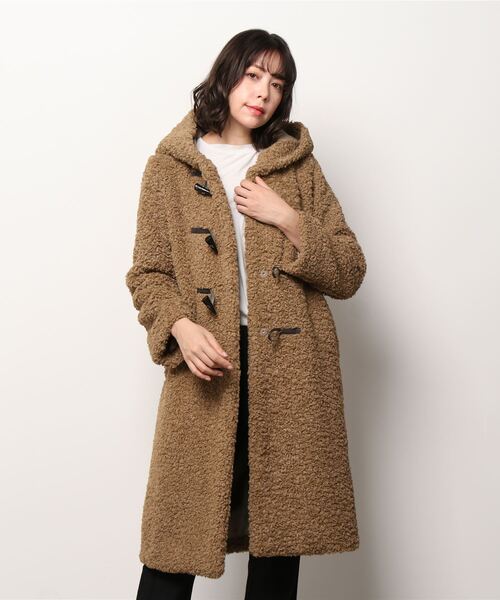 セール】Poodle boa daffle coat（ダッフルコート）｜three dots