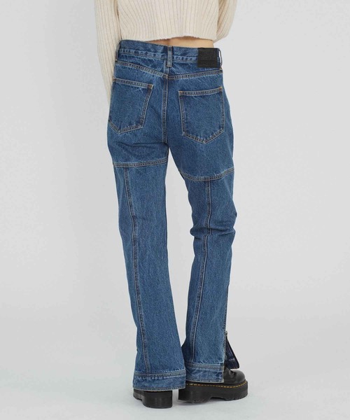 X-girl（エックスガール）の「SIDE ZIP DENIM PANTS（デニムパンツ