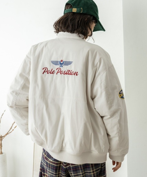 niko and（ニコアンド）の「レーサーワッペンジャケット（ブルゾン