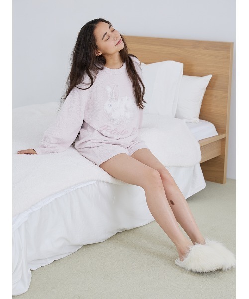 gelato pique（ジェラートピケ）の「ベビモコラビットジャガードプル