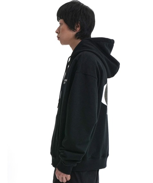 OY/オーワイ』 O.N.L LINESTONE HOODIE ZIP-UP/ロゴラインストーン