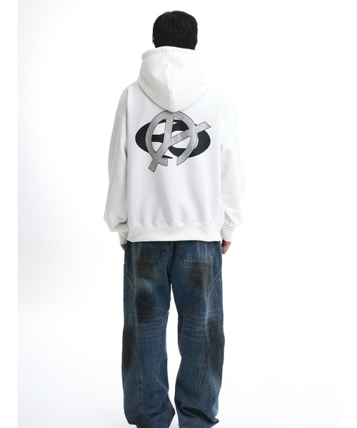 OY/オーワイ』 O.N.L LINESTONE HOODIE ZIP-UP/ロゴラインストーン