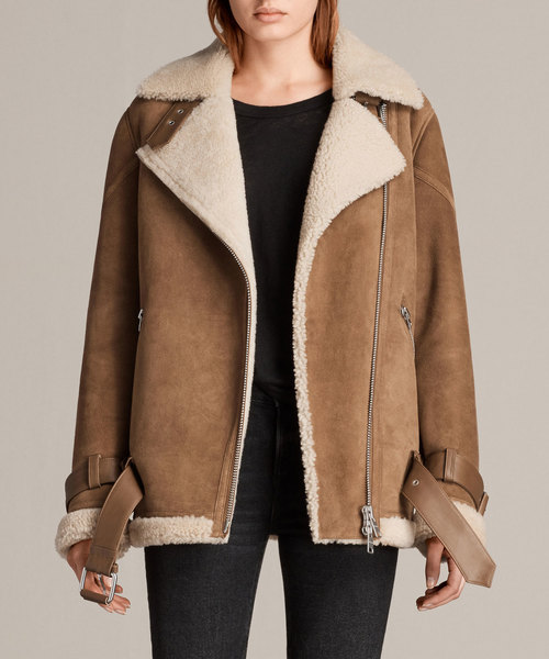 ALLSAINTS（オールセインツ）の「HAWLEY OVERSIZED SHEARLING BIKER