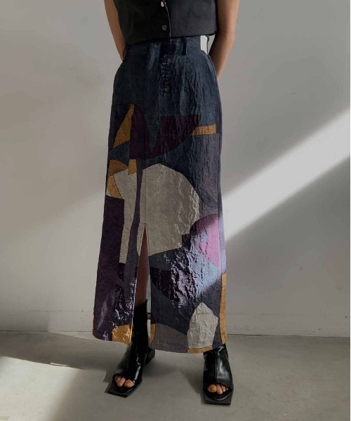 Ameri（アメリ）の「MEDI MURAL I LINE SKIRT（スカート）」 - WEAR